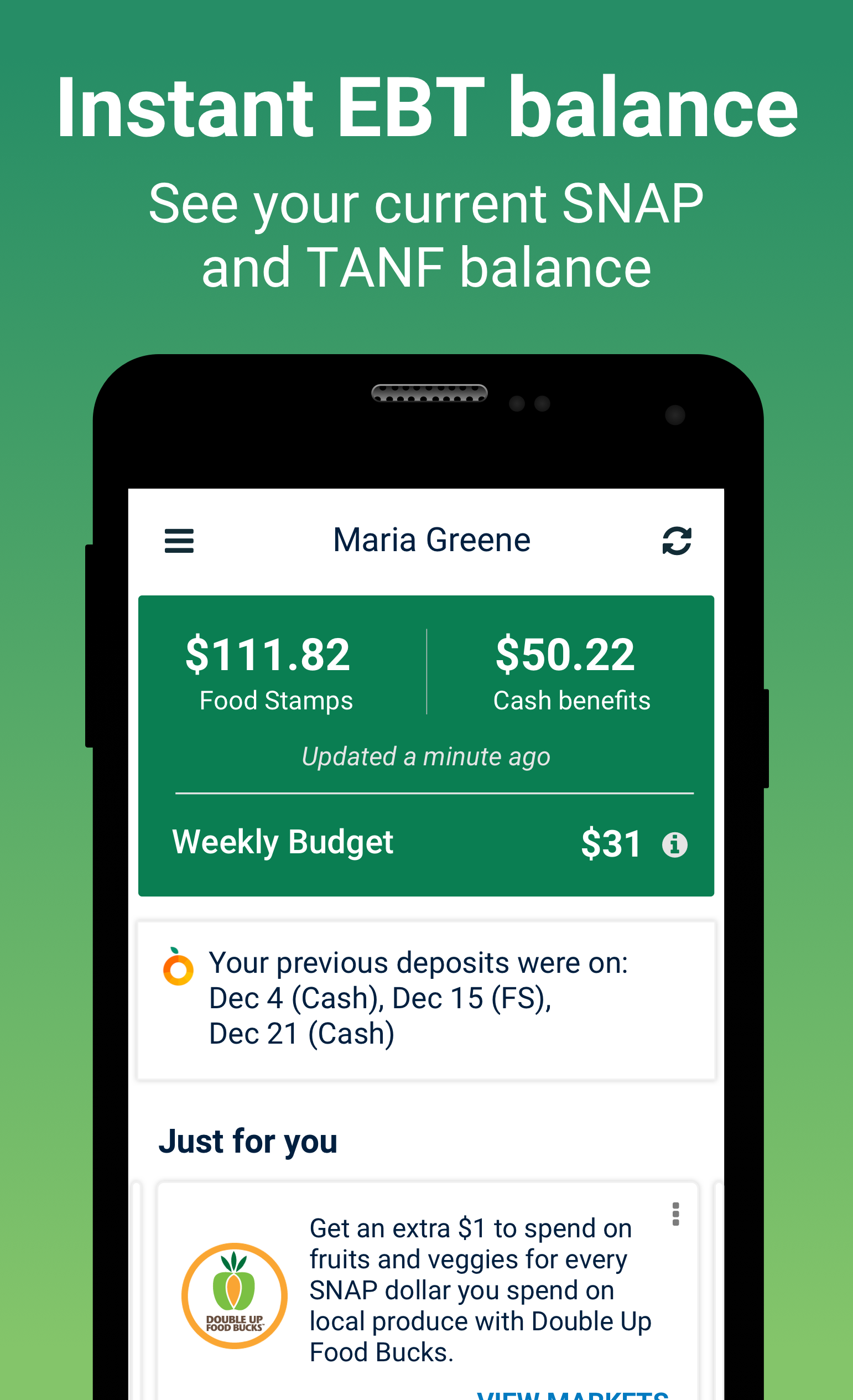 Johnson County Department of Health and Environment - You can use the  ebtEDGE app in your phone for: • Monthly deposit confirmation in your  account • Know your balance before your shopping. •