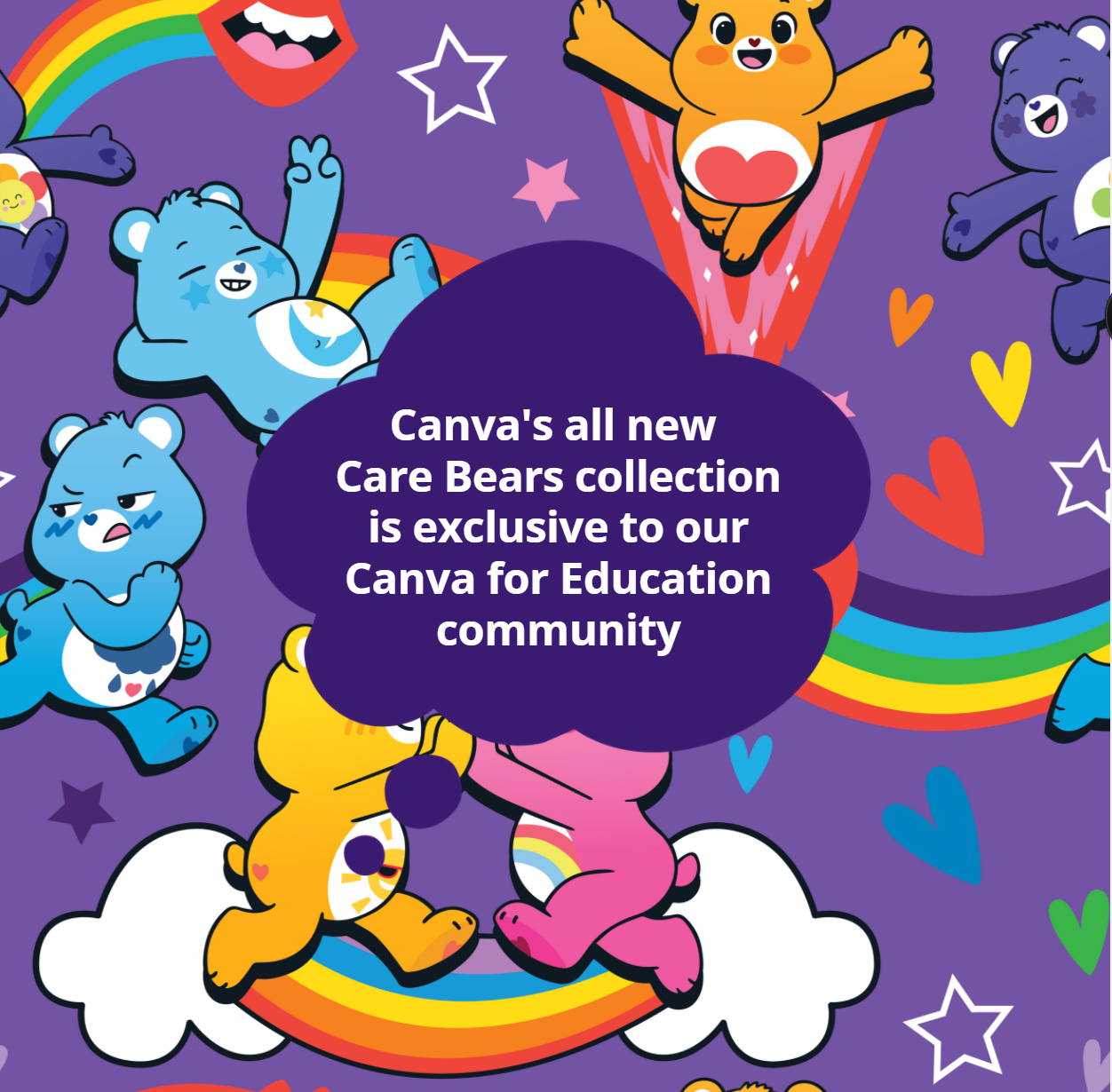 Care Bears™ templates for the classroom